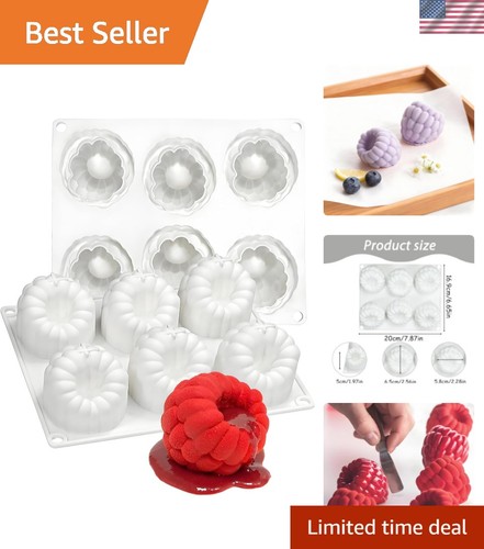 Cavity raspberry silicone - 6-cavity,