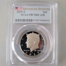 2025 S Kennedy Half Dollar Deep Cam , Advanced Release , Pop 53 !!!- S