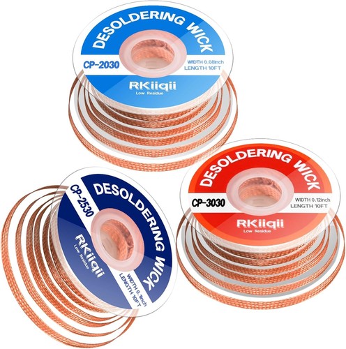 3pcs solder wick braid - wick, kit