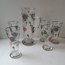 VINTAGE Glass Enamel Lemonade
