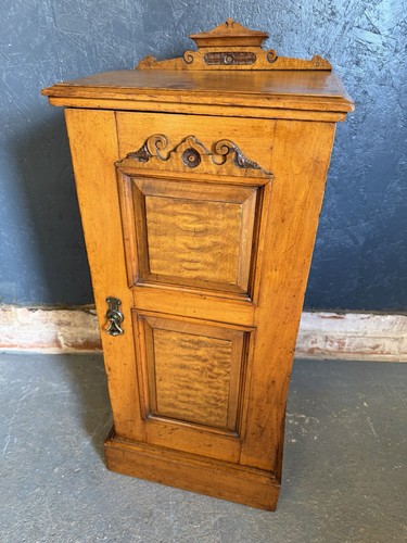 Antique pot cupboard bedside - cupboard,