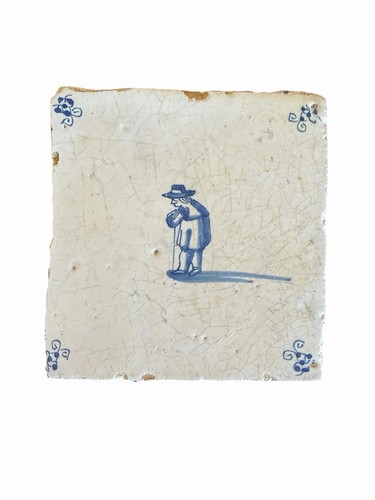 17th century delft tile - century,