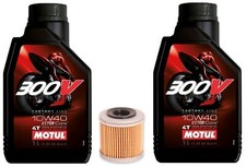 MOTUL 300V FACTORY 10w40 2 x Litres & HF140 OIL FILTER YAMAHA WR250F 2008 - 2021