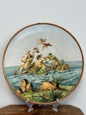 Large Italian maiolica charger, late 19th century 44cm Italian Majolica