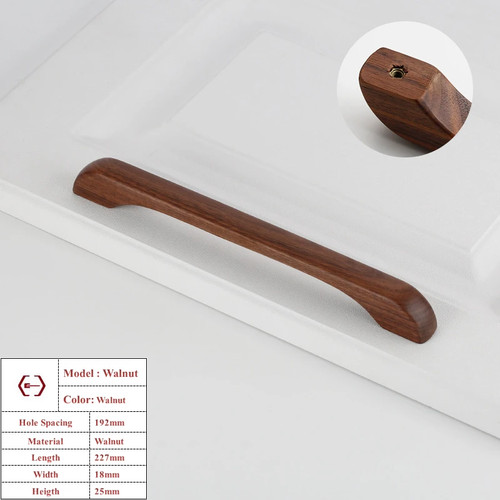 Wood cabinet handles walnut - wood,