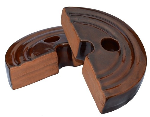 Stoneware press stone 14cm - stoneware,