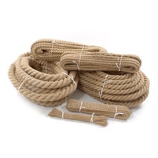  100%Natural Jute Hessian Rope Cord Braided Twisted Boating Sash Garden Decking 