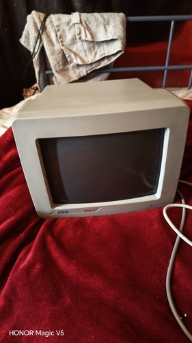 Atari sm124 monitor 1988 crt - atari,