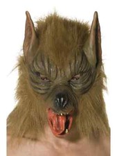 NEW Brown Wolf Latex Mask with