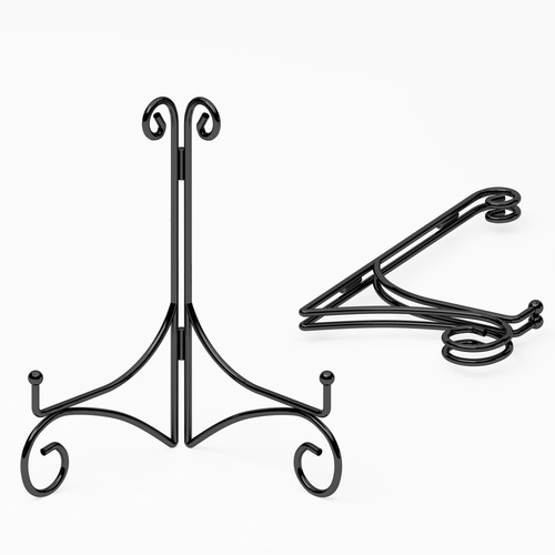 Plate display stands with - stands,