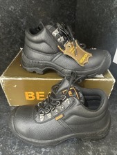 Beaver Black Works Boots Steel Toe Uk Size 3 BRAND NEW