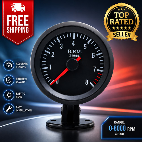 52mm rev counter 0 - 52mm, 0-8000