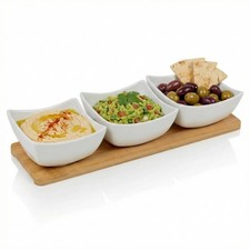 4pc Porcelain Dip Bowls Set