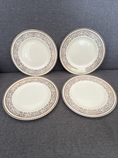 Portland Pottery Cobridge 4 Side/cake Plates Gold Trim Vgc Vintage