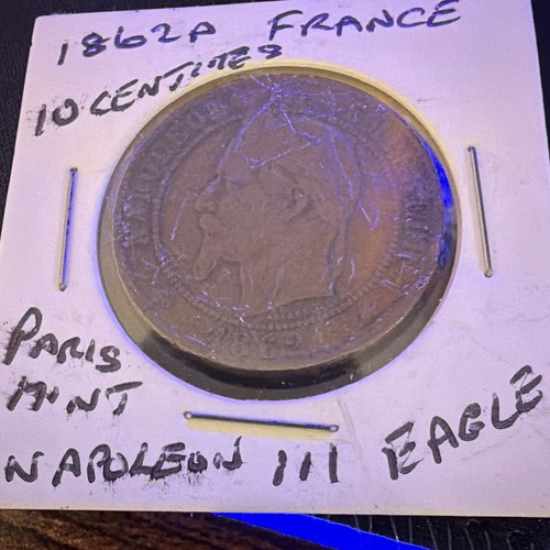 France centimes 1862a - 10,