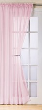 Plain voile curtain panel - voile, rod