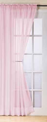 Plain voile curtain - plain, panel