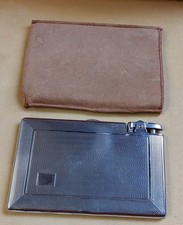 Vintage Mid-Century Working Combined Chrome Mosda Lighter And Cigarette Case.