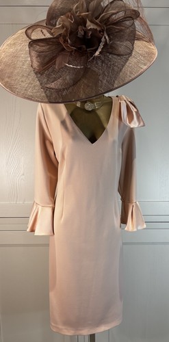 Gina bacconi peach dress - gina,