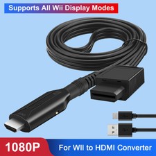Wii to HDMI 1080p Converter Adapter Output Video & Audio Support All Wii Display