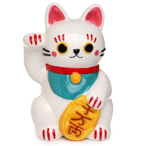 Lucky cat white - cat,