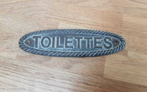 Cast iron signs - iron,