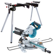 Makita LS0815FLN 240V 216mm Sliding Compound Mitre Saw Laser Light + Leg Stand