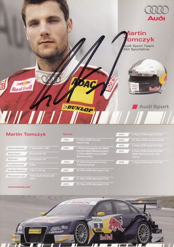 Autograph card signed 10x15 - , cm