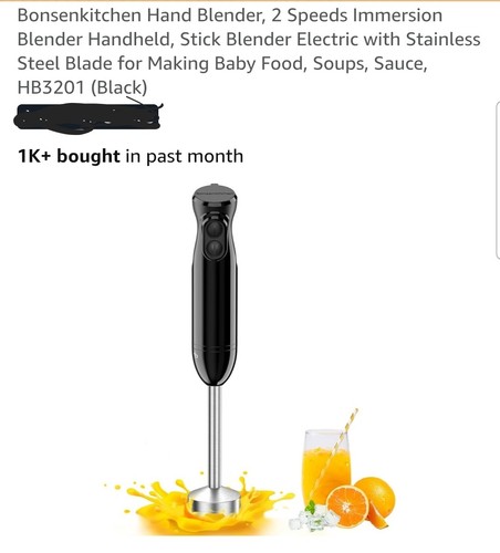 Bonsenkitchen hand blender - bonsenkitchen,