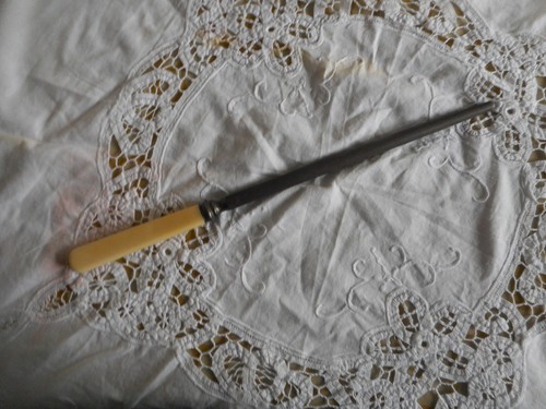 Vintage sharpening steel bone - sharpening, steel,