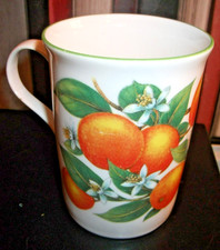 CROWN TRENT BONE CHINA STAFFS 'ORANGES' MUG