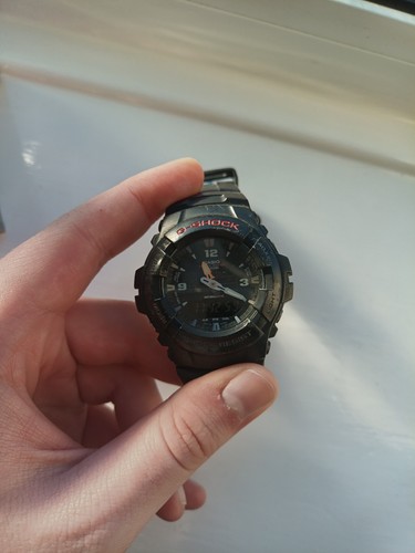 Casio shock 100 black red - g-shock,