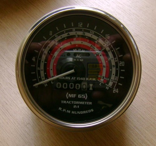 Rev counter clock - counter, mph
