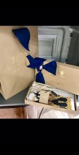 BURBERRY  New Silk Duck Chain Print Ribbon Scarf in Gold RRP $295 Christmas Gift