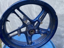BMW R1100S Boxer Cup Good Used Front Wheel In Blue Few Scratches But Straight
