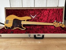Fender Japan Fretless Precision Bass PB70-84 FL Natural Electric Bass Guitar