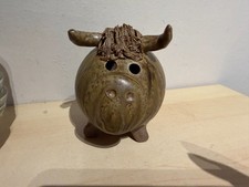 Vintage highland cow bull