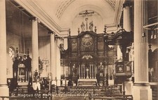 St Magnus The Martyr by London Bridge 1937 London Postcard (H968)