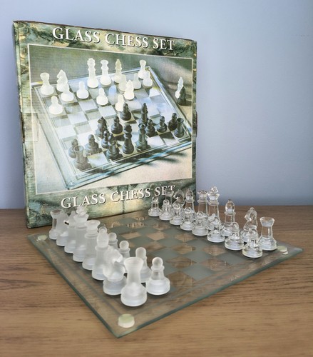 Glass chess set - glass, and