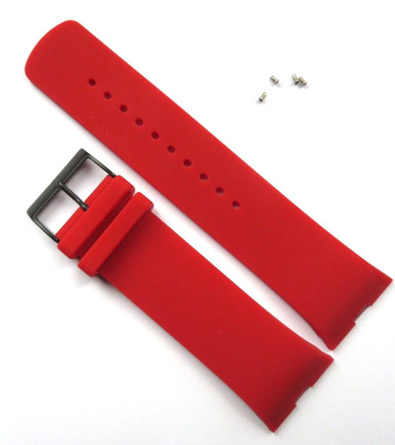 Watch strap silicone red - watch,