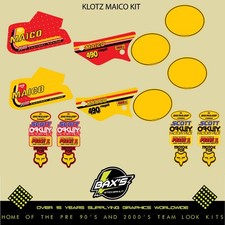 1981 Maico 490 440 250 Klotz Gp Kit VMX Graphics Decals Evo x Stickers MX