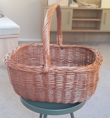 Vintage wicker shopping - wicker,