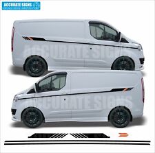 Stickers for SWB Ford Transit Custom Side Stripes Decals Vinyl Graphics