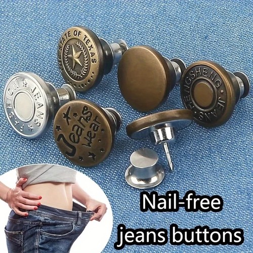 10pcs 17mm metal jeans buttons - 10pcs,