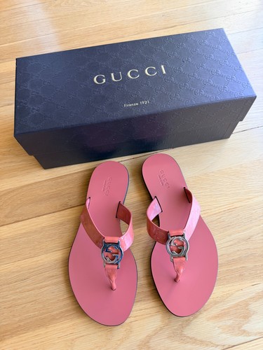 Gucci thong sandals pink - -,