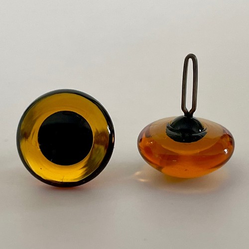 Topaz glass eyes - topaz, traditional