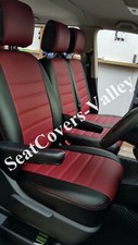 VW Transporter T5 T6 Front Single & Double (1+2) Leatherette Seat Covers