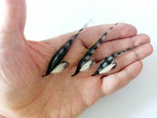 3 x Sunray tigers size 8 doubles SALMON fishing  flies Ref.0048