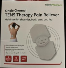 LloydsPharmacy TENS Machine Pain Relief Device Single Channel Reusable Pads