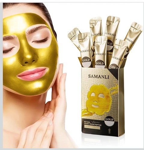 Gold coloured face mask - , with